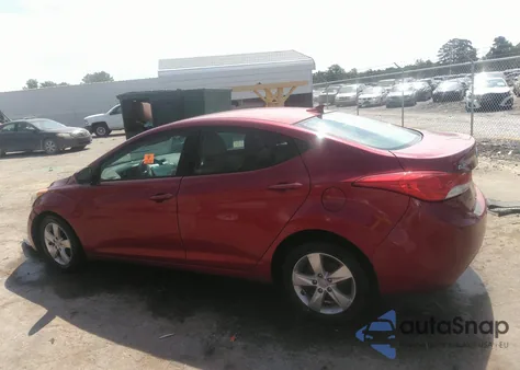 2013 Hyundai Elantra Gls from USA, damaged, VIN 5NPDH4AE4DH244822